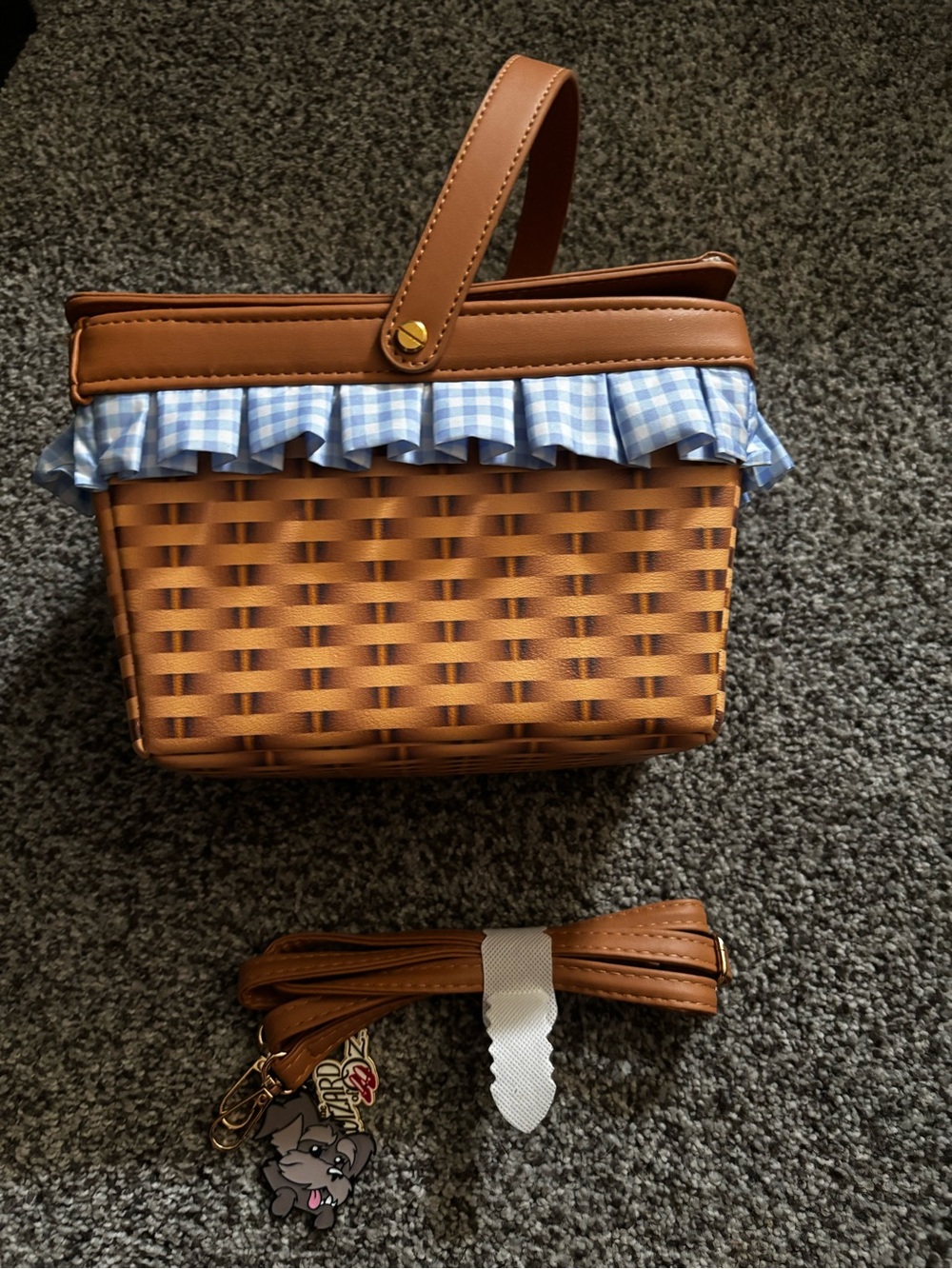 Halloween wizard of Oz Dorothy basket purse Toto costume - Picture 2 of 3
